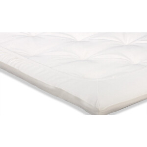 Beter Bed Select Jersey Hoeslaken Topper - 200 x 200/210/220 cm - 100% Katoen - Matrasbeschermer - Matrashoes - Off-White