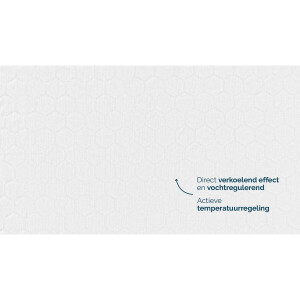 B Bright Hoeslaken Extra Verkoelend - 120 x 200/210 cm - wit