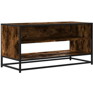 vidaXL Tv-meubel - 91x40x46 cm - Gerookt Eiken Tv-meubel - Tv-meubelen - Tv Kast - Opbergkast