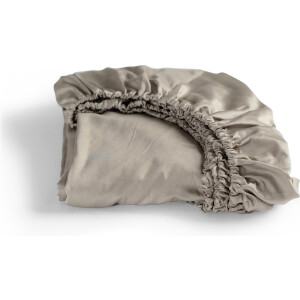 Cinderella Sundays Hoeslaken - 100% Katoen-Satijn - 90x200 cm - tot 25 cm  - Taupe