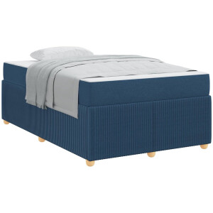 vidaXL - Bedframe - Blauw - 120 - x - 200 - cm - Stof
