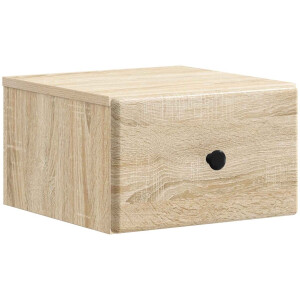 vidaXL - Muurbevestigde - Nachttafel - Sonoma - Eiken - 34,5 - x - 33 - x - 20 - cm