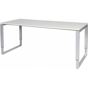 Verstelbaar Bureau - Domino Plus 180x80 grijs - alu frame