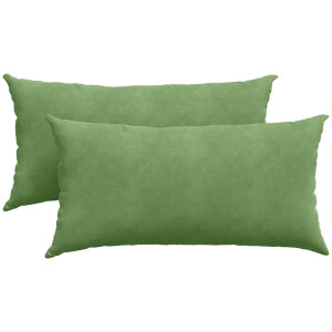 vidaXL - Zitkussens - 2 - pcs - Lichtgroen - 80 - x - 40 - cm - Corduroy - stof