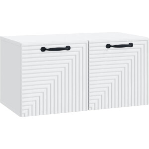 vidaXL - Wandmontage - TV-kast - Wit - 59,5 - x - 31 - x - 30 - cm - Bewerkt - hout