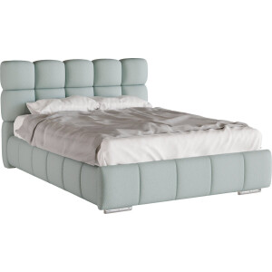 GEPOLSTERD BED Bliss 140 x 200 cm met opbergruimte, lattenbodem en Pocketveringmatras H3 (19 cm hoog)
