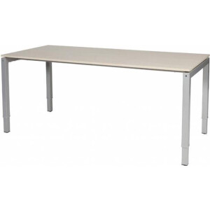 Verstelbaar bureau - Slinger 200x80 Eiken - alu frame