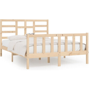 vidaXL - Bedframe - zonder - matras - massief - grenenhout - 120x200 - cm