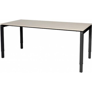 Verstelbaar bureau - Slinger 200x80 robson - zwart frame