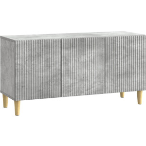 vidaXL - TV - Kast - 99 - x - 34,5 - x - 50 - cm - Betongrijs - Bewerkt - hout