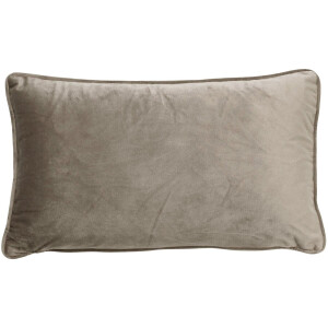 Dutch Decor FINN - Sierkussen 30x50 cm - velvet - lendekussen - Driftwood - taupe - Inclusief binnenkussen - Luxe kussens voor woonkamer & bank