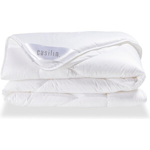 Casilin Dekbed 2 persoons 240 x 220cm - Katoen Satijn - Hotelkwaliteit - Wit