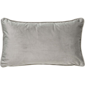 Dutch Decor FINN - Sierkussen 30x50 cm - velvet - lendekussen - Micro Chip - lichtgrijs - Inclusief binnenkussen