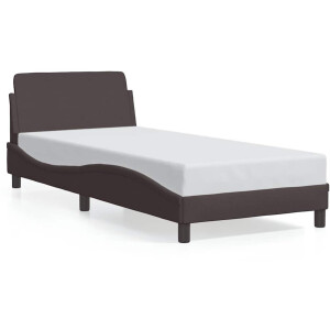vidaXL - Bedframe - "Dover" - 80x200 - cm - stof - donkerbruin