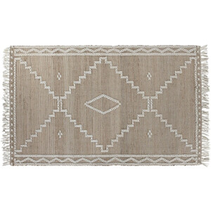 Tapijt Home ESPRIT Wit Natuurlijk Boho 160 x 230 x 1 cm