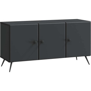 vidaXL - TV - Kast - Zwart - 99 - x - 34,5 - x - 50 - cm - Bewerkt - hout