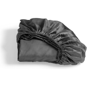 Cinderella - Sundays - Hoeslaken - 1 Persoons - 100% Katoen-Satijn - 90x220 cm - Tot 25 cm matrashoogte - Antraciet