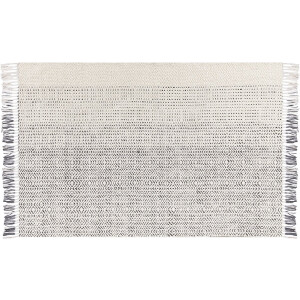 BELIANI OMERLI - Shaggy tapijt - Wit - 140 x 200 cm - Wol