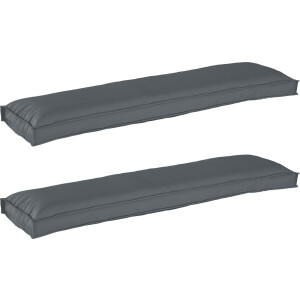 vidaXL - Pallet - Kussen - Set - 2 - pcs - Antraciet - 150 - x - 40 - x - 8 - cm - Oxford - stof