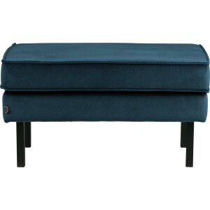 BePureHome Rodeo hocker op poten - Velvet - Blue - 45x84x54