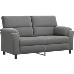 vidaXL - Bank - Donkergrijs - 174 - x - 85 - x - 93 - cm - fluweel