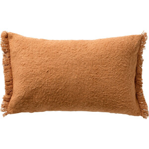Dutch Decor LASSE - kussenhoes 30x50 cm - 100% katoen - duurzaam - Tobacco Brown - bruin - met rits - zonder binnenkussen