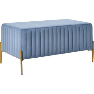 BELIANI UTAH - Bankje - Blauw - Fluweel