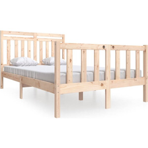vidaXL - Bedframe - massief - hout - 140x200 - cm