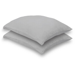 Walra Travel Kussensloop Grijs - 2 Stuks - 100% katoen - 37 x 55 cm