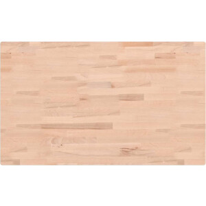 vidaXL - Tafelblad - rechthoekig - 100x60x4 - cm - massief - beukenhout