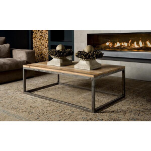 Tower Living Salontafel Venetie - Rechthoek Bruin Hout - 138x80x50cm