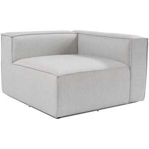 Dimehouse Lounge Hoek element rechts modulaire bank Fora lichtgrijs - Linnen - Modern - 107 x 66 x 105 cm