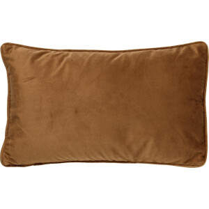 Dutch Decor FINN - Kussenhoes 30x50 cm - velvet - lendekussen - Tobacco Brown - bruin - met rits - zonder binnenkussen