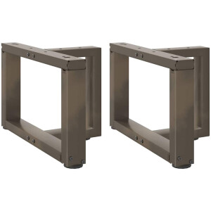 vidaXL - Salontafelpoten - 2 - st - T-vormig - 40x25x(30-31) - cm - staal - naturel