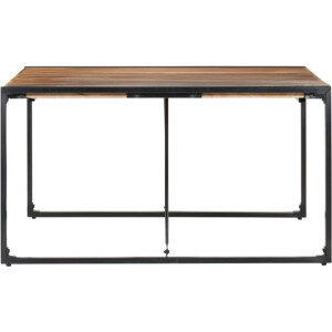 vidaXL - Eettafel - 140x140x75 - cm - massief - hout