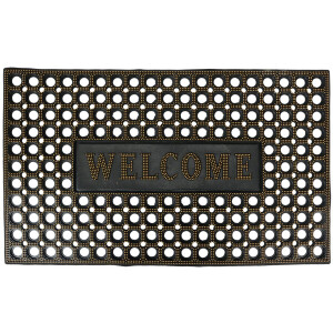 Clayre & Eef Deurmat 75x45 cm Zwart Rubber