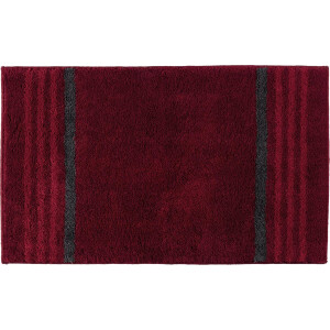 Casilin Badmat Antislip 70x120cm Lima - Waterabsorberende Badkamermat - Wasbaar en Sneldrogend - Voor Douche en Bad - Hoogpolig - Acryl - Rechthoek - Rood