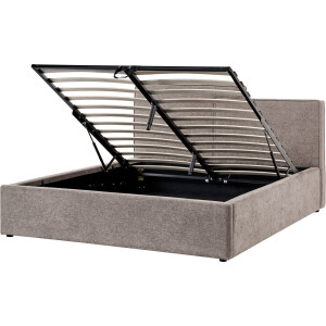BELIANI LAGARDE - Bed opbergruimte - Taupe - 160 x 200 cm - Polyester