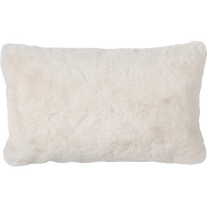 Dutch Decor ZAYA - sierkussen 30x50 cm - bontlook - Snow White - wit - Inclusief binnenkussen - Luxe kussens voor woonkamer & bank