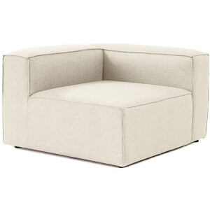 Dimehouse Lounge Hoek element links modulaire bank Fora ecru - Linnen - Modern - 107 x 66 x 105 cm