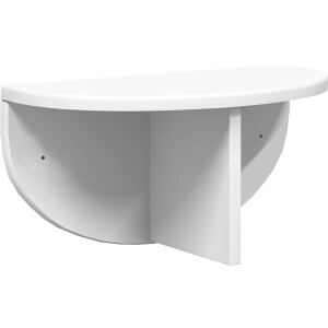 vidaXL - Wandplank - Wandgemonteerd - Wit - 38 - x - 19 - x - 19 - cm - Bewerkt - hout
