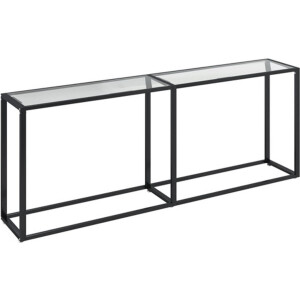 vidaXL - Wandtafel - 200x35x75,5 - cm - gehard - glas - transparant