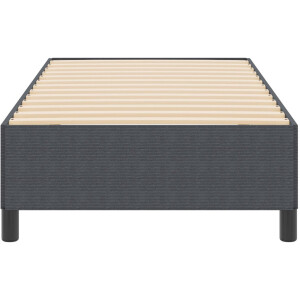 vidaXL - Boxspring - bed - Donkergrijs - 100 - x - 200 - cm - Corduroy - stof
