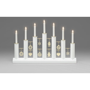 Konst Smide - Kandelaar - Wit - LxB 39x56,5cm