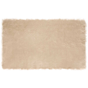 vidaXL - Tapijt - van - imitatie - schapenvacht - TAFALLA - Beige - 100 - x - 200 - cm