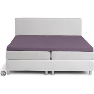 Topcover katoen 200 x 200 (21) purple Standaard (tot 8 cm) Nightkiss