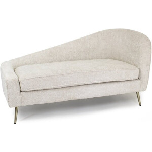 Bankstel van Teddy Stof - Sofa - 2-Zitsbanken - 2-Zits Bank - Bankje - Zand Kleur - 155 x 78 x 80 cm