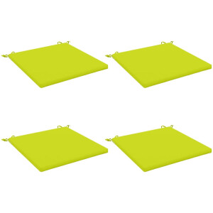 vidaXL - 4-Piece - Zitkussens - SOEST - 4 - st - 100% - Polyester - Heldere - Groen.