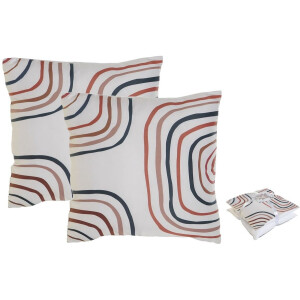 Kussenset Home ESPRIT Regenboog 45 x 5 x 45 cm (2 Stuks)