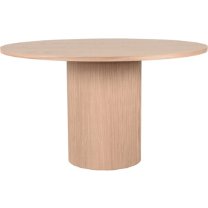 LABEL51 Oliva Eetkamertafel - NATUREL - Eiken - 130 cm - Rond